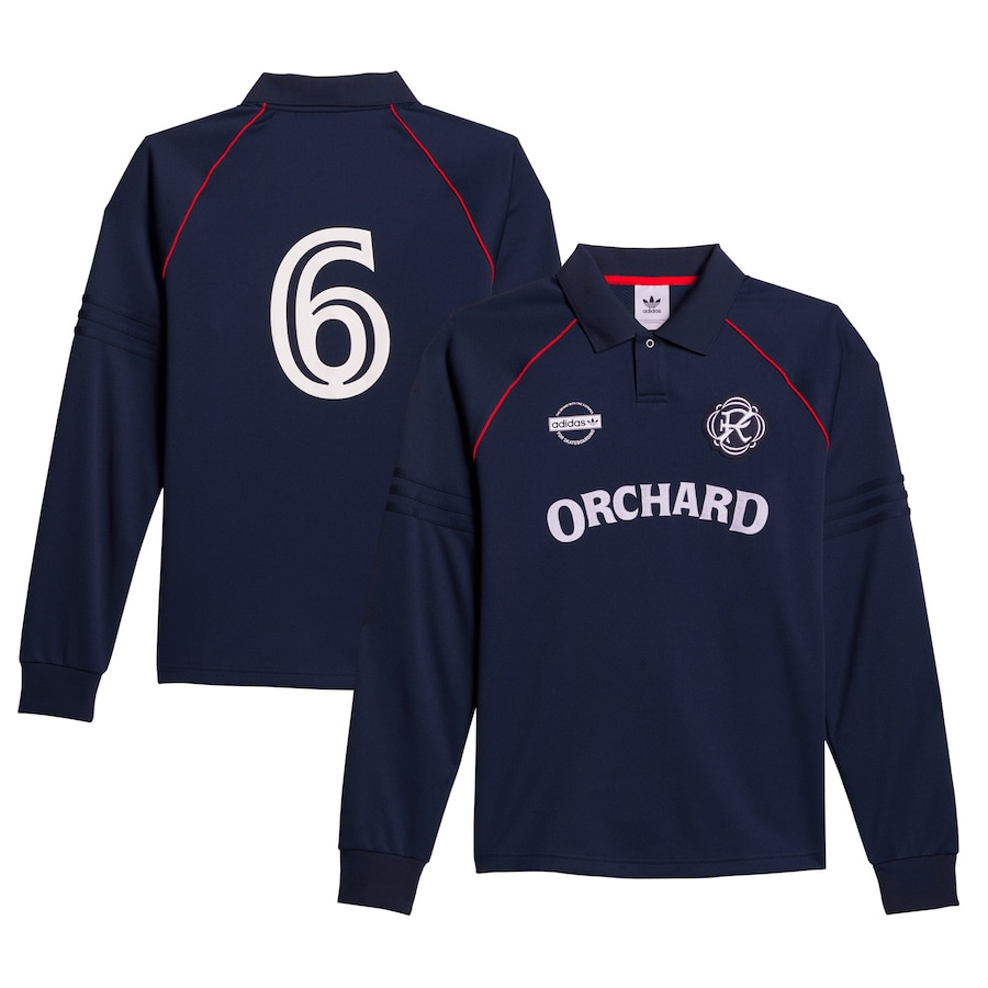 Men's Orchard x New England Revolution adidas Navy Skateboarding Long Sleeve Jersey