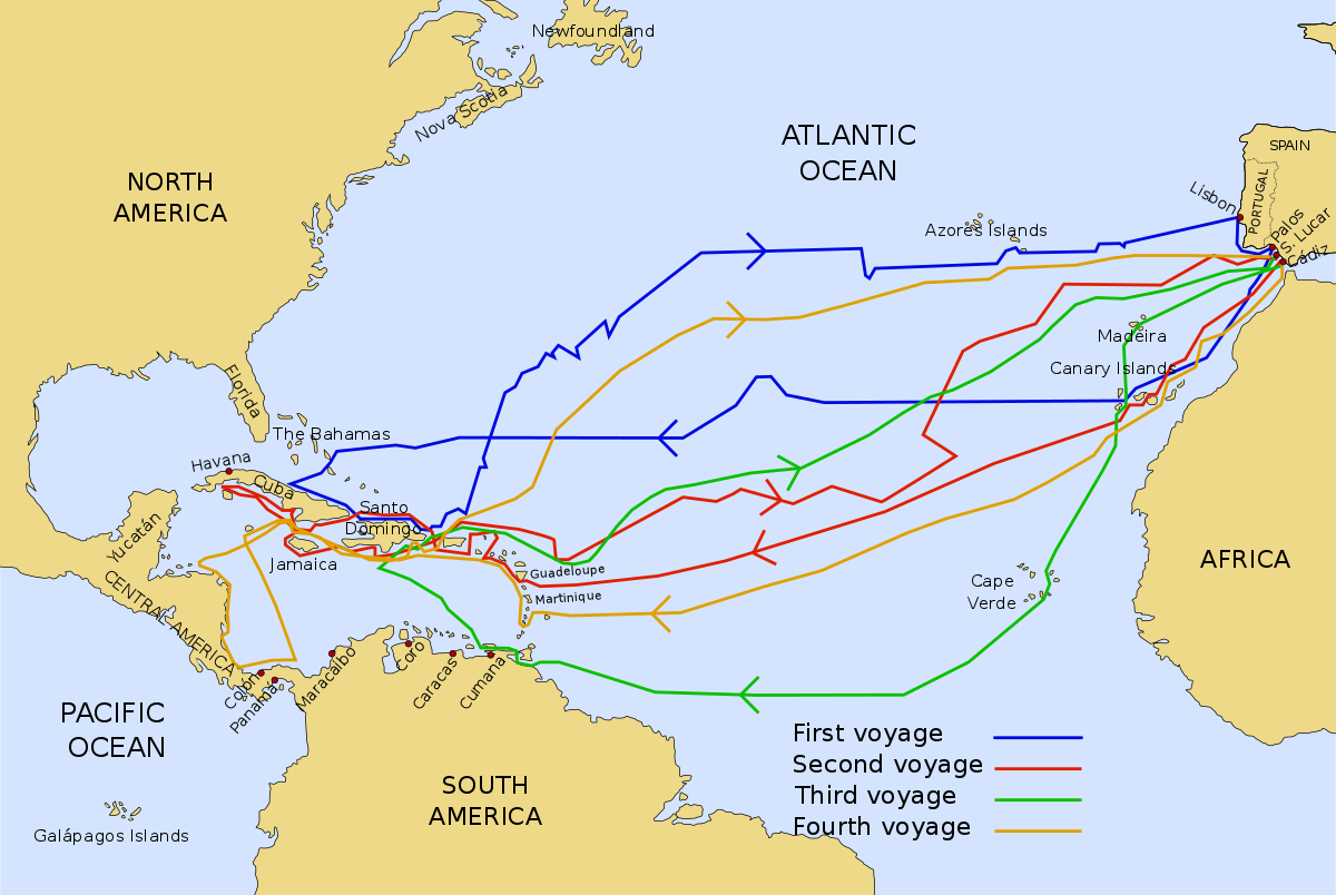 Voyages of Christopher Columbus - Wikipedia