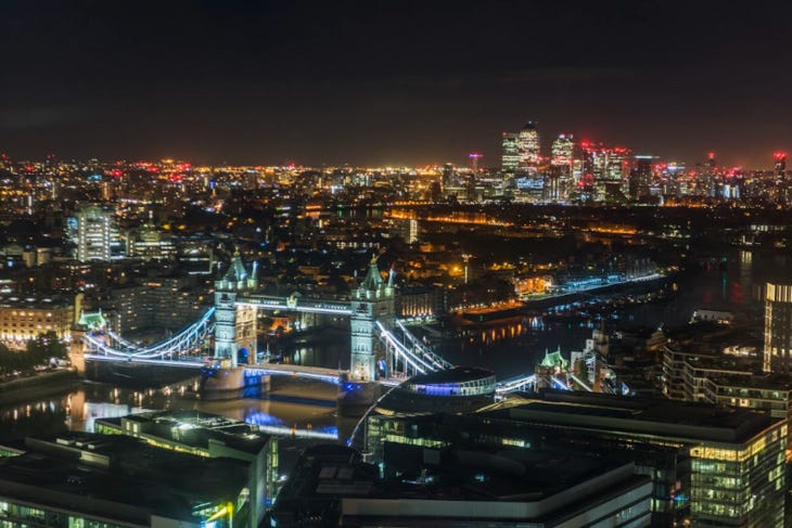 Tower Bridge at night