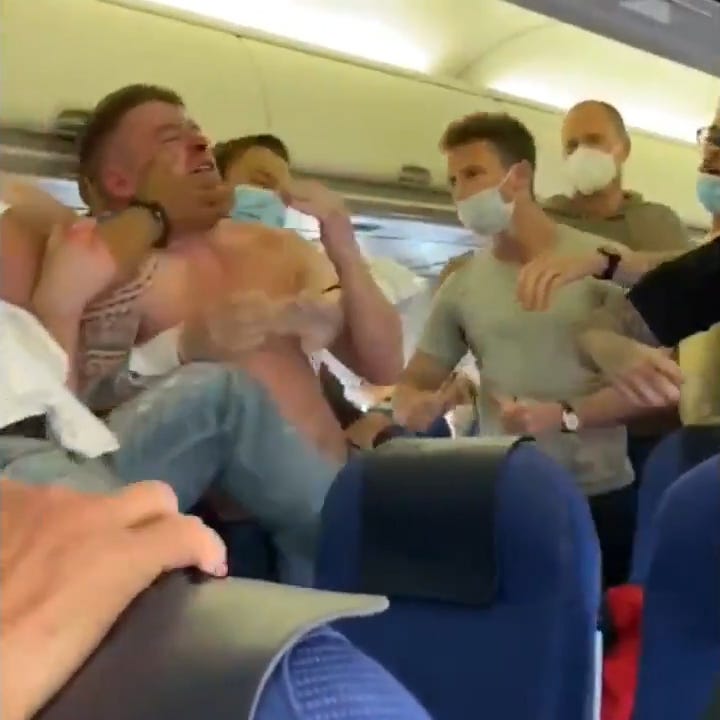 Fight breaks out onboard flight to Ibiza after two 'drunk and unruly Brit  passengers' refuse to wear masks | The Sun