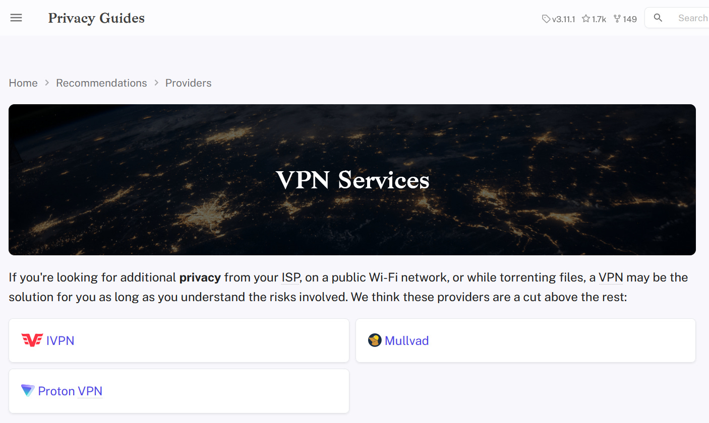 Privacy guides best vpns