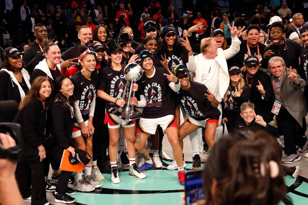 Tom Brady celebrates Aces' WNBA title: 'On top of the world'