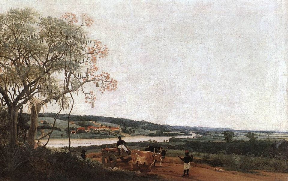The Ox Cart, by Frans Post (1638, Dutch Brazil, current Pernambuco)