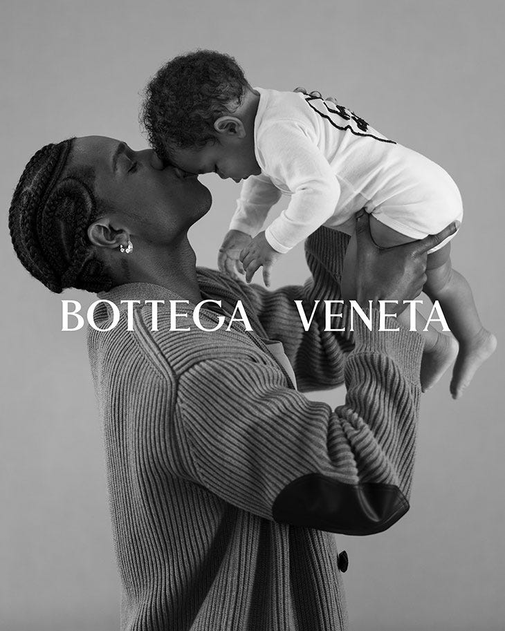 A$AP Rocky Stars in Bottega Veneta's "Portraits of Fatherhood"