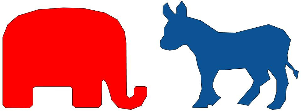 Republican-Democrat Mascots