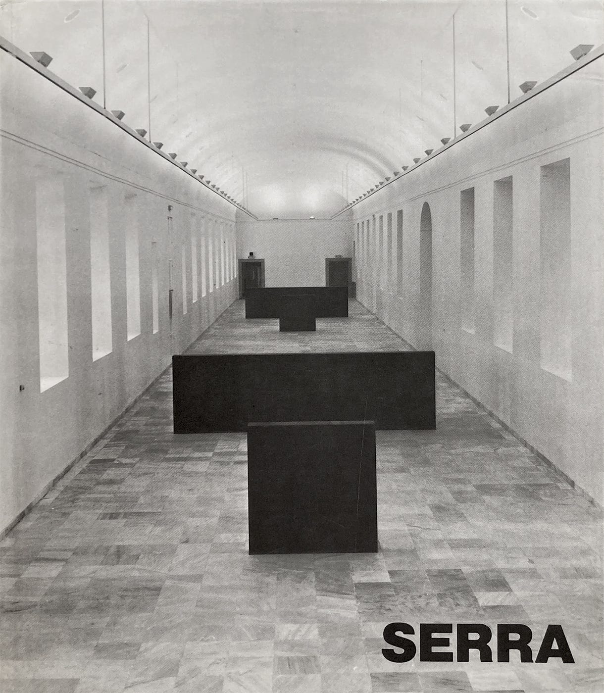 Richard Serra, Edited by Ernst-Gerhard Güse, with contributions by Yves-Alain Bois, Douglas Crimp, Richard Serra & Armin Zweite, Translation by Michael Robinson and John Shepley, Rizzoli, New York, NY, 1988 [Galerie m, Bochum / Verlag Gerd Hatje, Stuttgart, 1987] [Saint-Martin Bookshop, Bruxelles-Brussel. Art: © Richard Serra / ARS, New York]