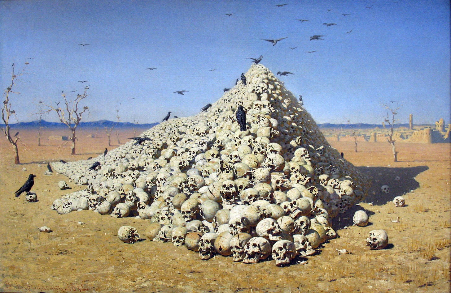 The Haunting Return of Vasily Vereshchagin's 'The Apotheosis of War' -  ArtReview