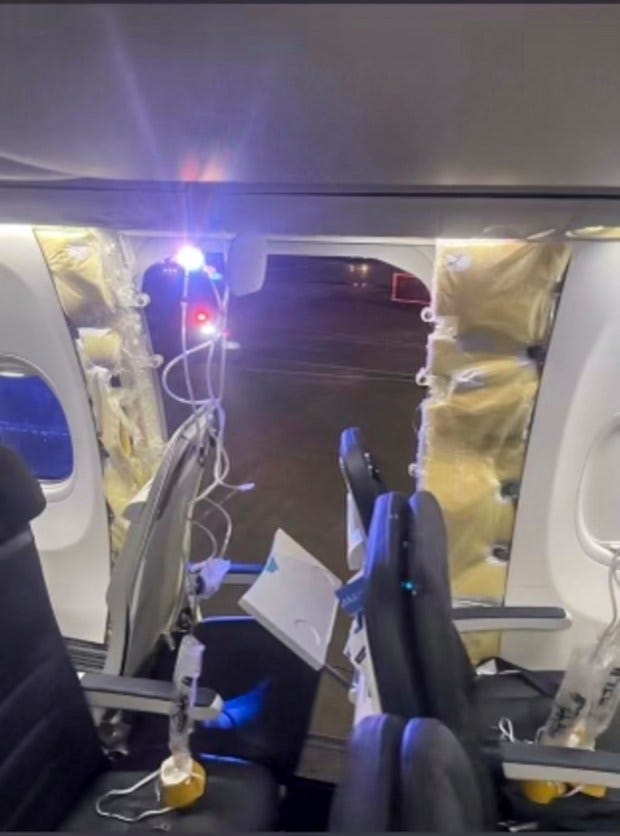 Alaska Airlines jet loses door panel at 16,000 feet; NTSB probing