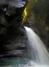 A secret waterfall within Titou Gorge, Dominica