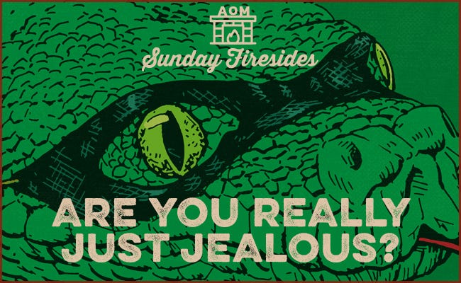 Poster by Sunday Firesides about Jealousy.