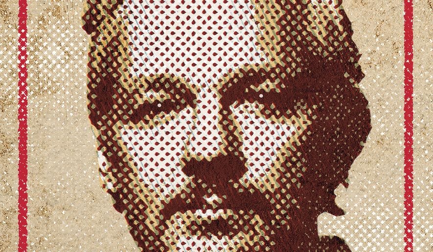 Julian Assange is free illustration by Alexander Hunter/ The Washington Times