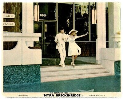 Myra Breckinridge Original Lobby Card Raquel Welch Rex Reed dancing on  stairs | eBay