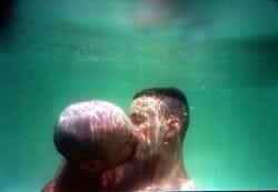 Gay Couple Kiss Under Water