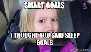smart goals i thought you said sleep goals - Side-Eyes Chloe Meme Generator
