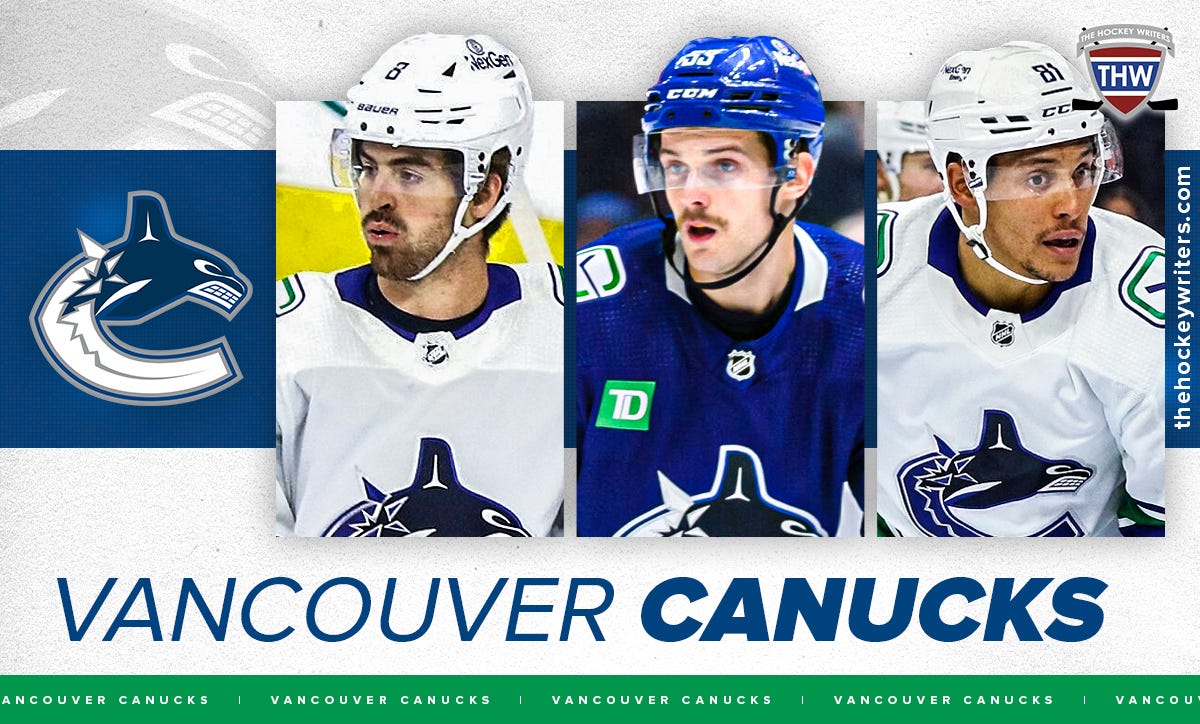 Conor Garland, Teddy Blueger and Dakota Joshua Vancouver Canucks