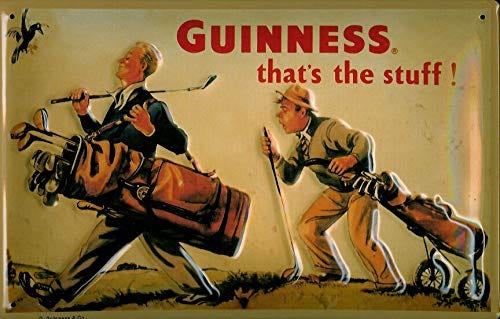 Amazon.com: Guinness Golf Player Theme Home Decoration Nostalgic Retro Wall  Decor Garage Kitchen Poster Metal Sign Tin Signs 8x12 Inch: Posters & Prints