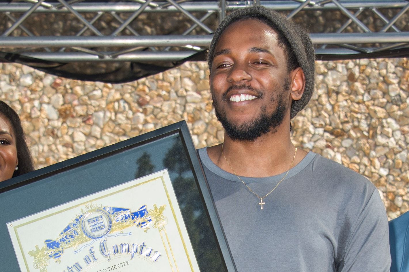 Kendrick Lamar Receives the Key to the City of Compton