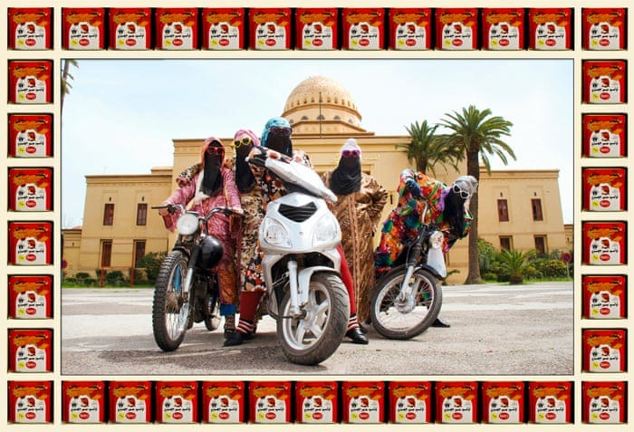 Hassan Hajjaj's best photograph: Kesh Angels, girl biker gang of Morocco |  Photography | The Guardian