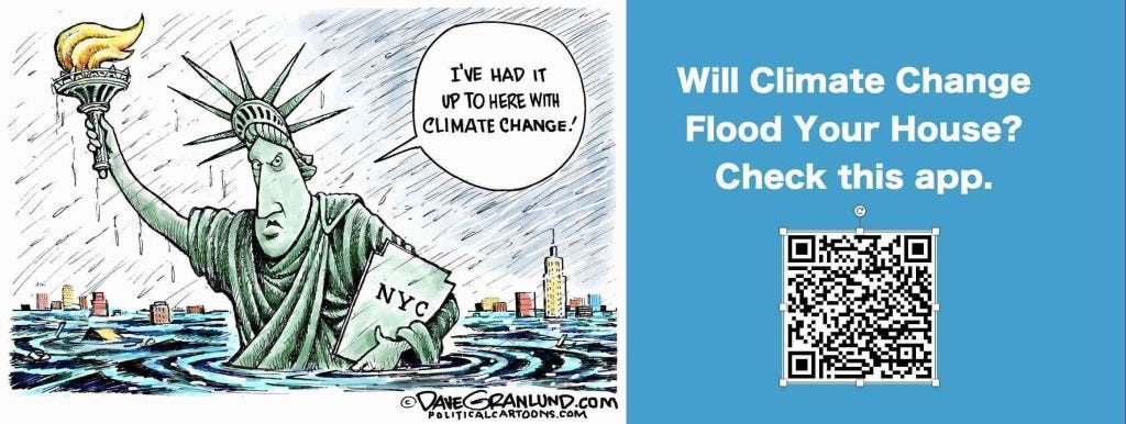 Elections have consequences. If you're concerned about flooding and climate change, vote for President Biden and Democrats.