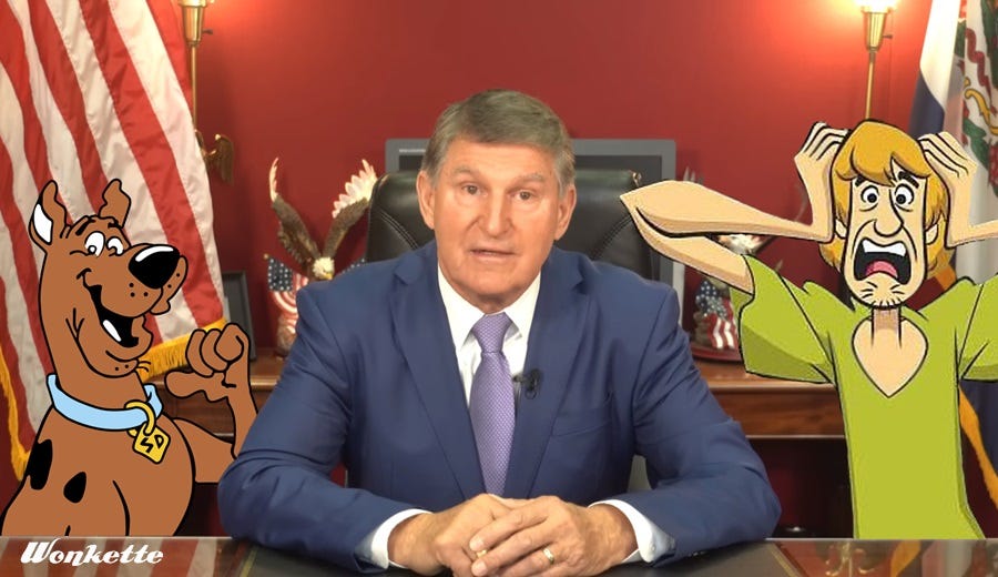 Joe Manchin's announcement video with Scooby Doo and Shaggy added