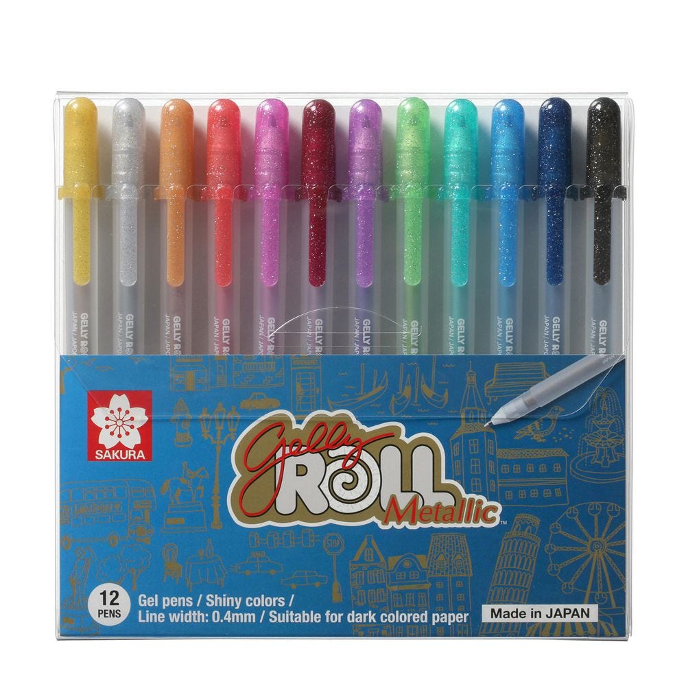 Sakura Gelly Roll Gel Pens Assorted Moonlight 12 Pack | Officeworks