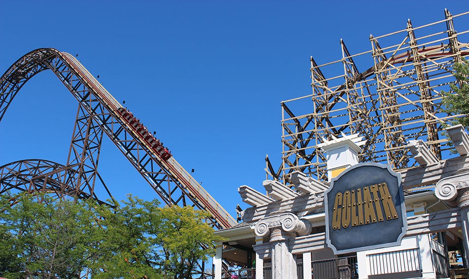 Goliath coaster at Six Flags Great America