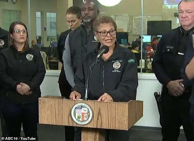 Los Angeles Mayor Karen Bass had an unfortunate gaffe while providing updates on the historic wildfires in the city