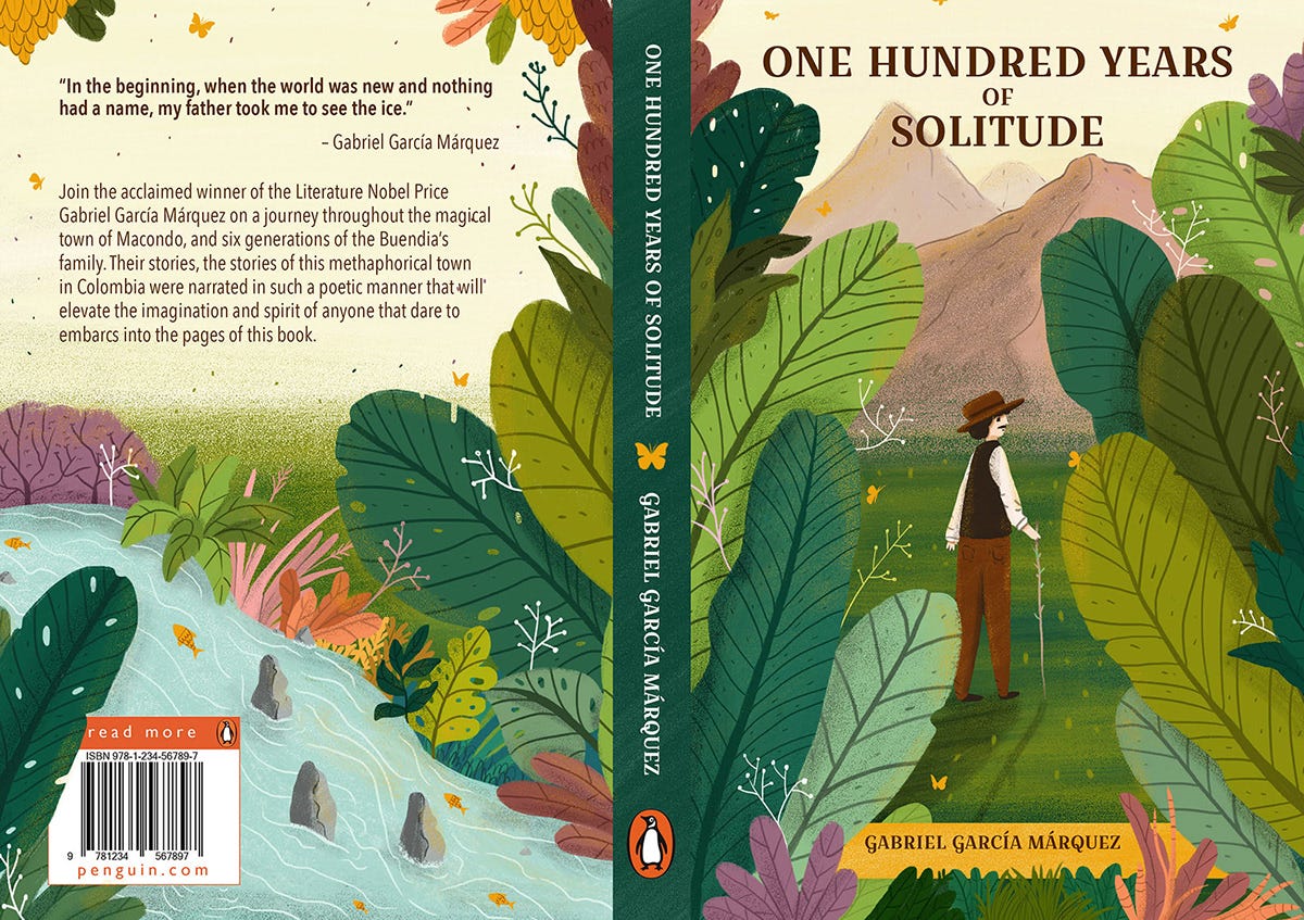 One Hundred Years of Solitude - Book Cover Design :: Behance