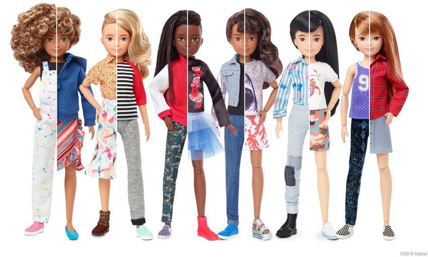 Barbie sem gênero! Mattel lança bonecxs que podem ser de ...