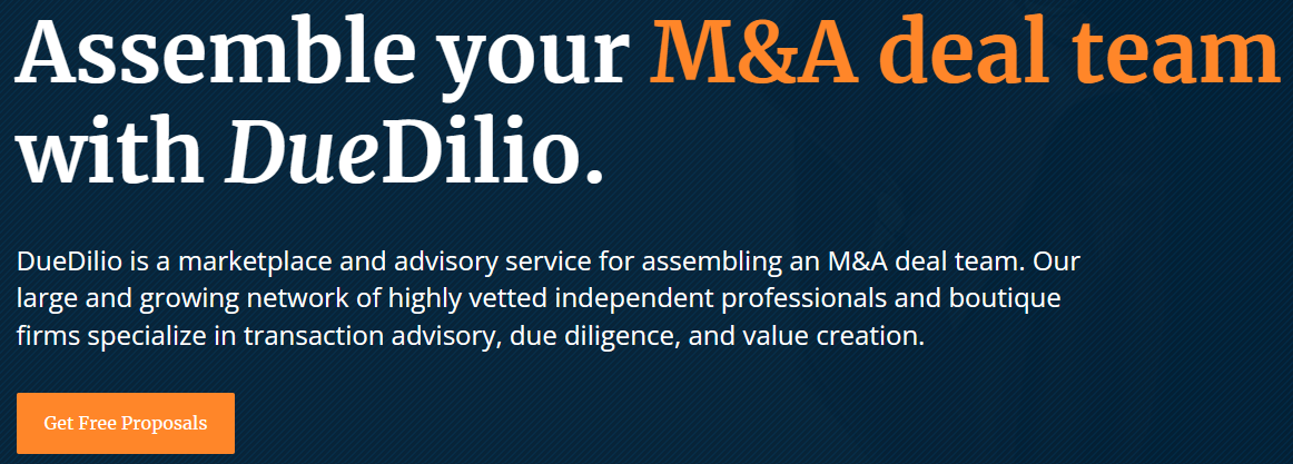 Assemble your M&A deal team with DueDilio