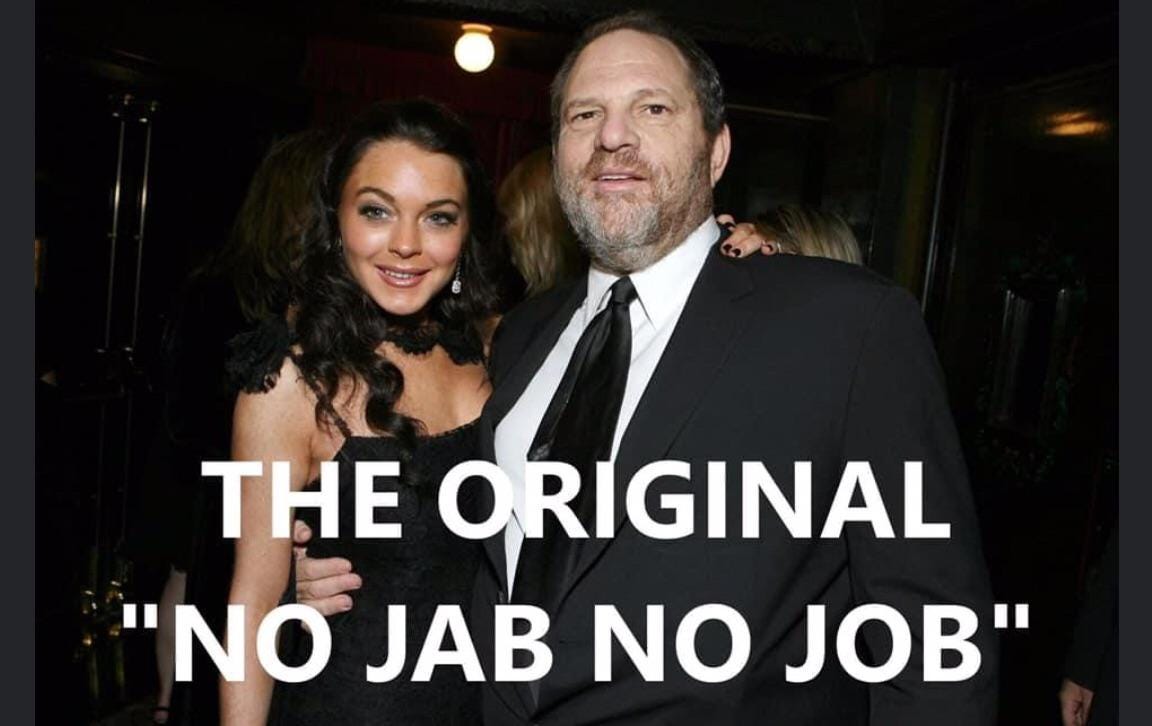 The original “no jab no job” : r/awfuleverything