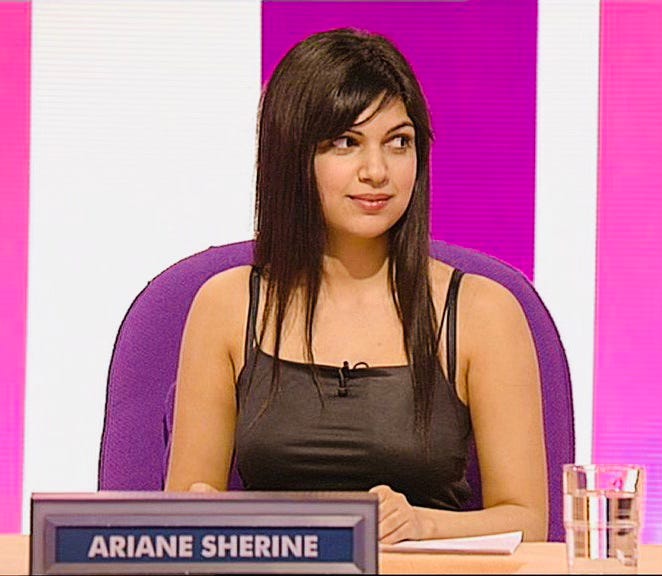 an Asian girl appearing on the television show Countdown
