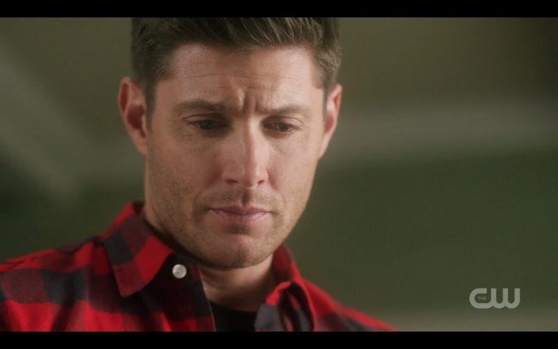 dean winchester looking down for sam bulge in past who we are