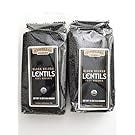 Certified 100% Organic Black Beluga Lentils Montana Pack of 2 454 g 16 oz each