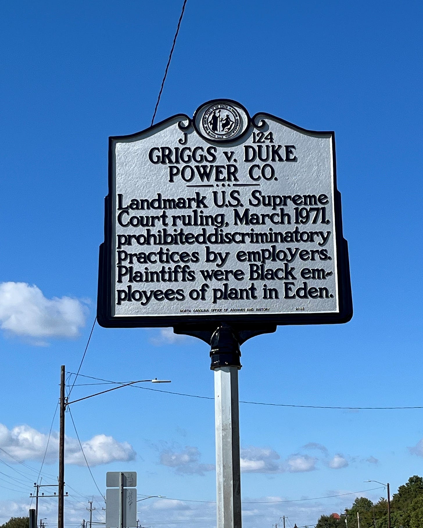 Griggs v. Duke Power Co. (J-124) | NC DNCR