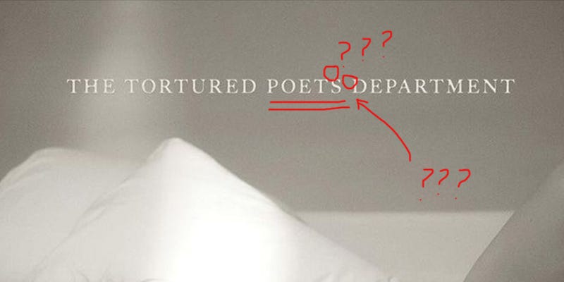 Is the phrase The Tortured Poets Department grammatically correct? ‹  Literary Hub