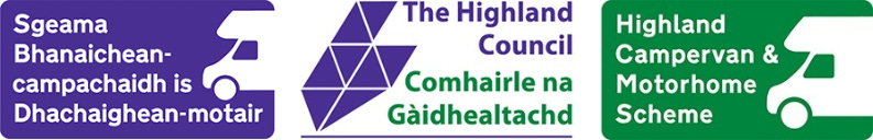 Highland Campervan and Motorhome Scheme logos