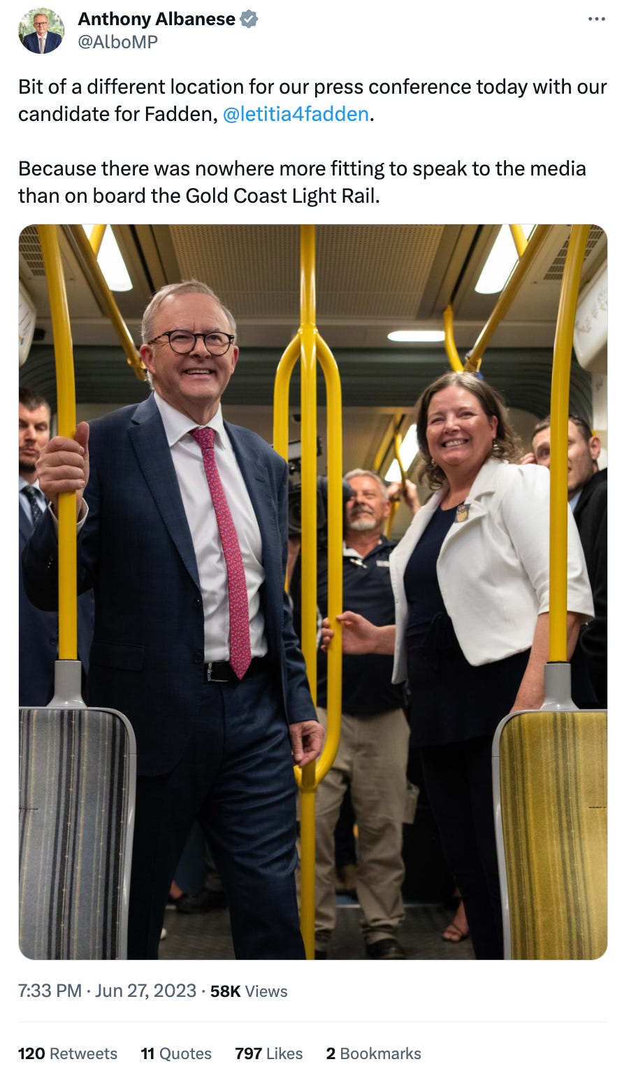 Poor gets a lift on the gold coast light rail