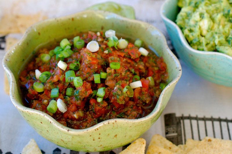 Salsa Fresca with Serranos, Cilantro & Lime, Cook the Vineyard