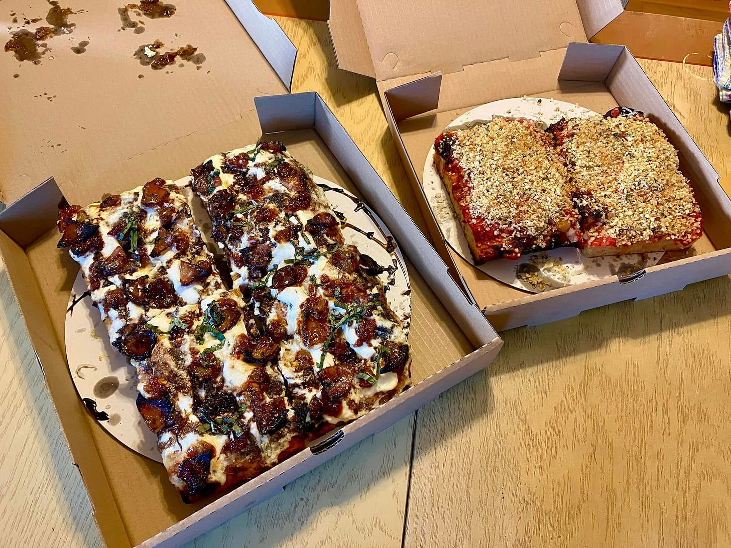 May be an image of pizza