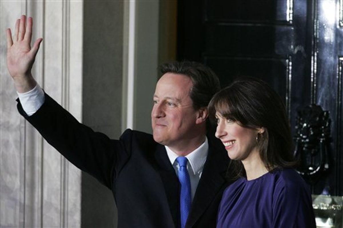Britain's David Cameron becomes prime minister; Brown out | Salon.com