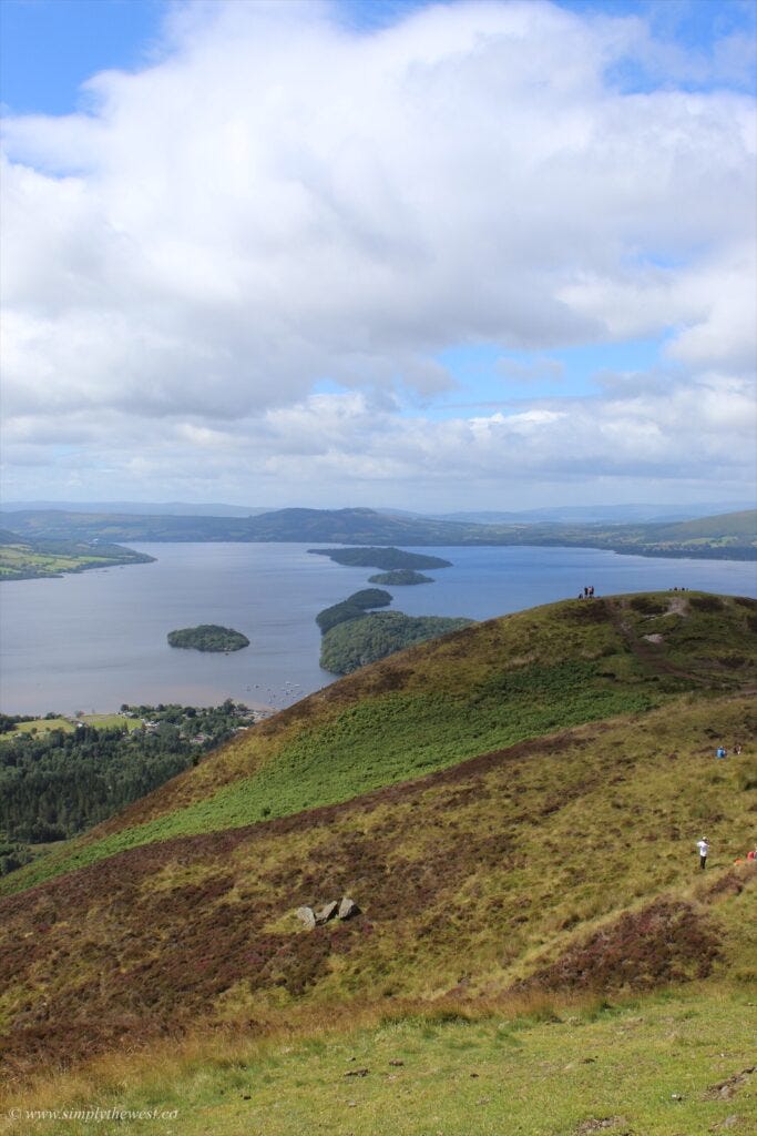 View from conic hill on the west highland way 
