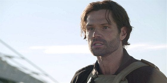 Jared Padalecki mussy hair on Walker 2.02.