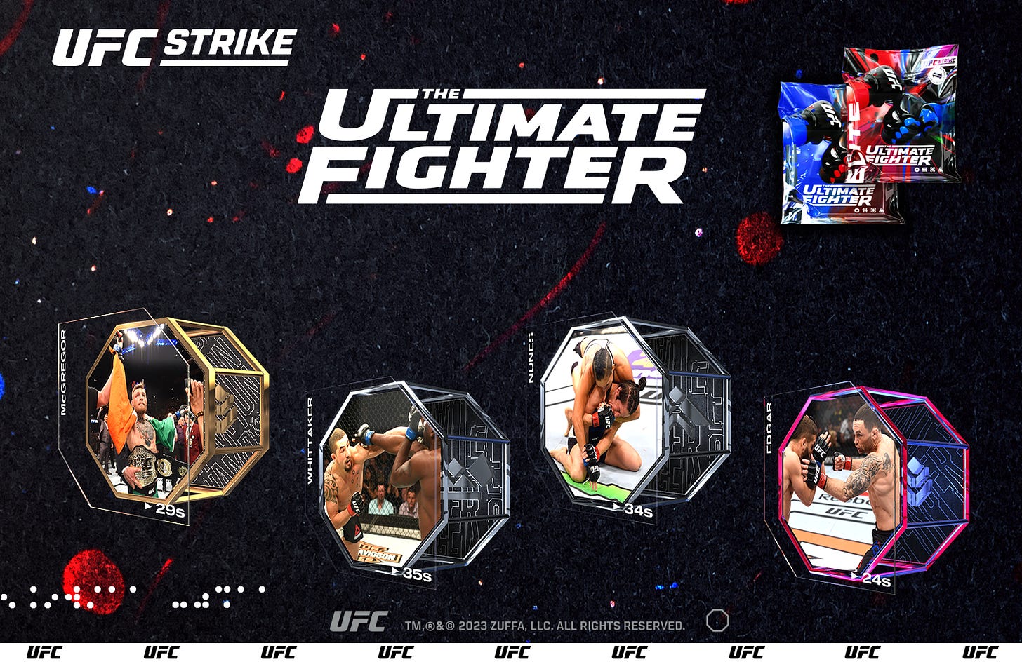 Featuring fighters that were either coaches or contestants on the show, this pack brings some of TUF's best moments to UFC Strike 🔥