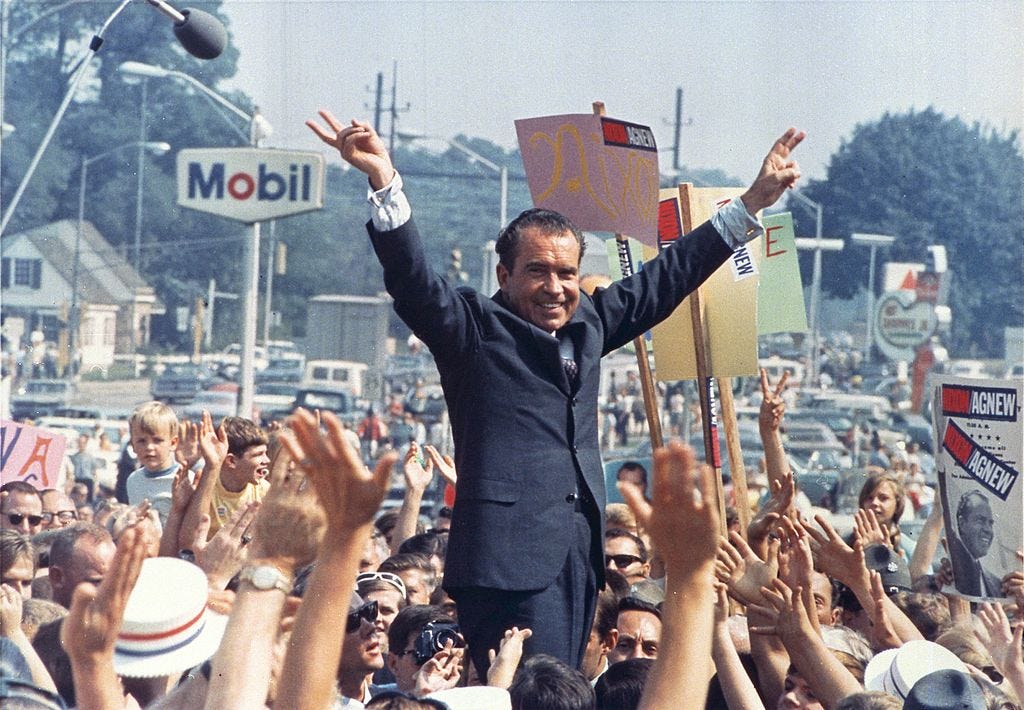 Nixon campaigning July 1968