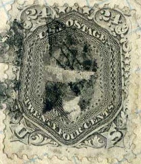 24-cent 1861 design postage stamp