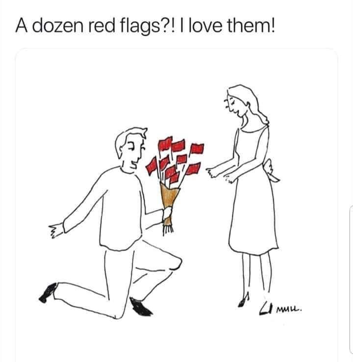 🌛Maria🌜 on Twitter | Red flag quotes, Relationship red flags, Red flag