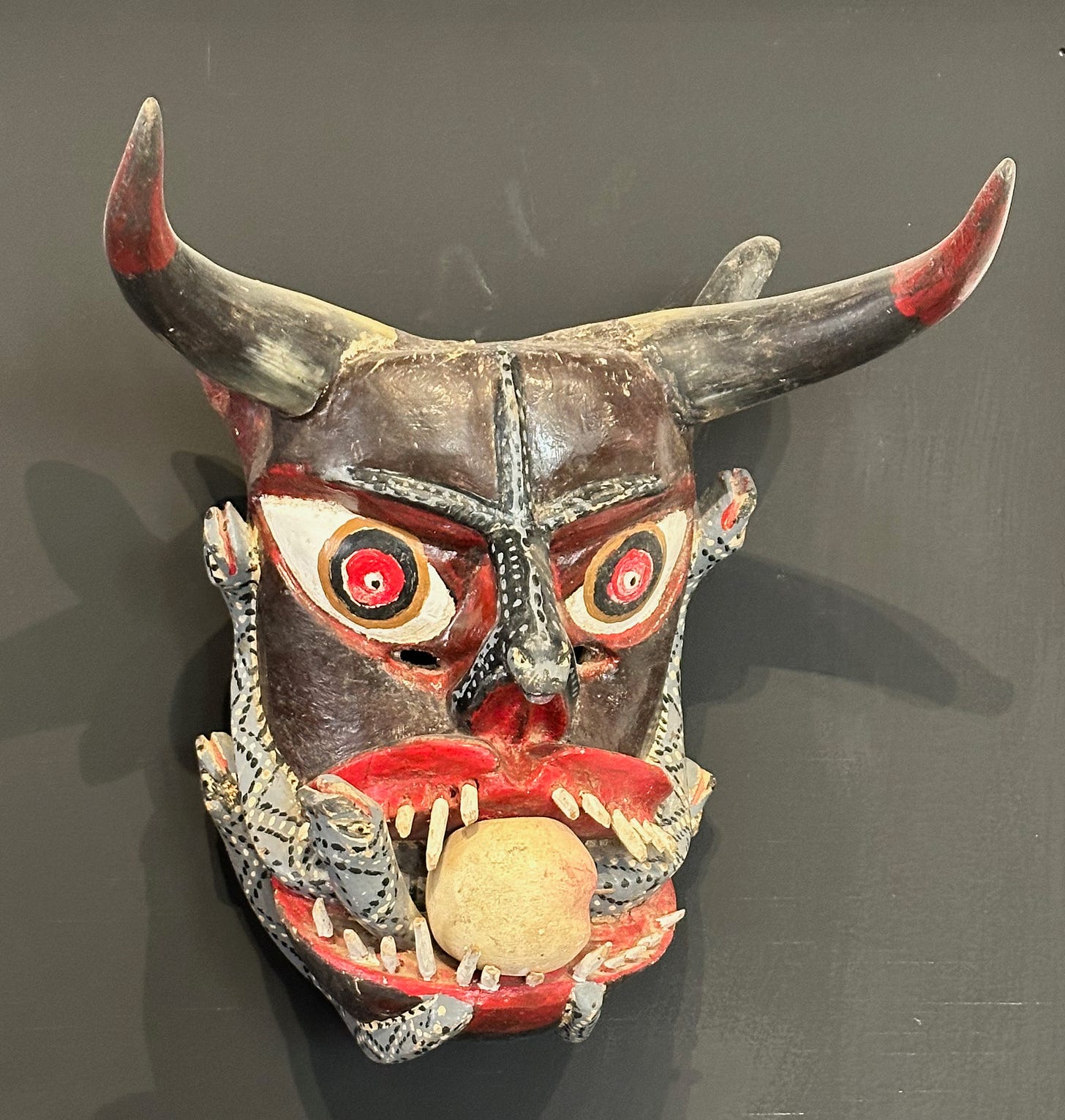 Devil Mask - personal photograph taken Feb. 7,2024. Oaxaca MX