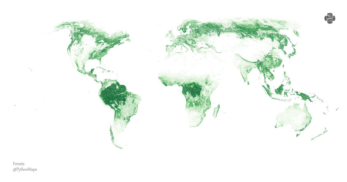 Map of the world's forests