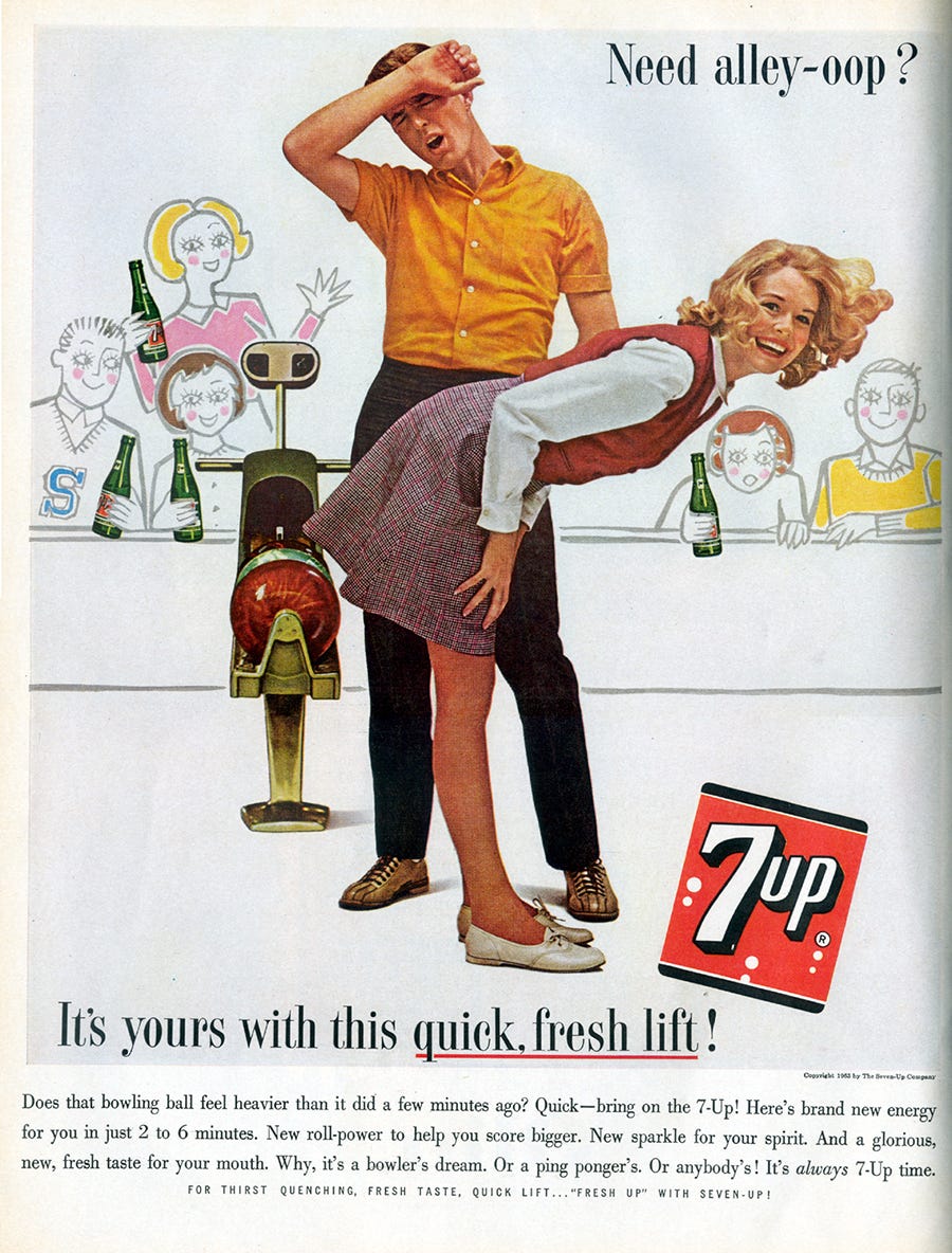 old add for 7-up